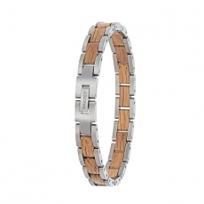 Elementararmband Damen Mooreiche Zirbe 9mm