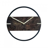 Wanduhr Novum Premium Walnuss